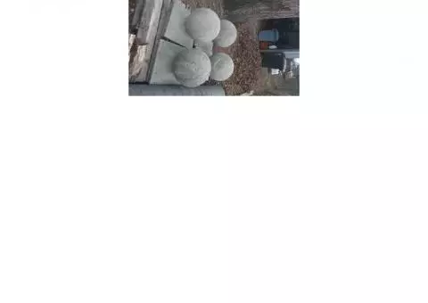(2) Decorative Cement Balls